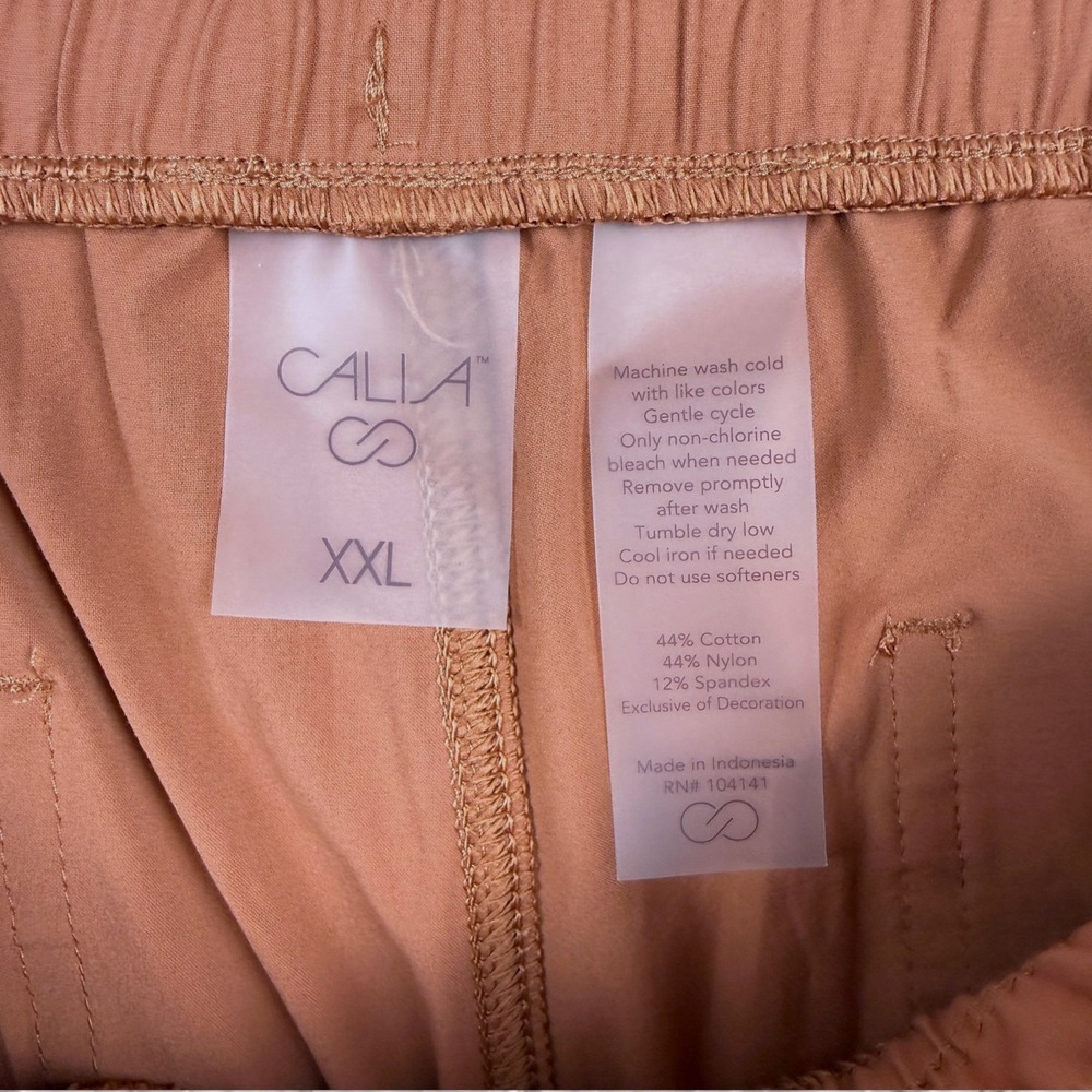 CALIA Nyluxe 3" Shorts Womens XXL Copper Activewear Outdoors Travel A-Line - Picture 6 of 8